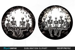 Watercolor Skeletons Halloween Exquisite Clipart Product Image 1