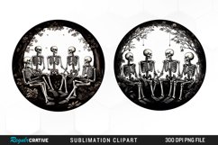 Watercolor Skeletons Halloween Exquisite Clipart Product Image 1