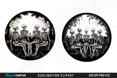 Watercolor Skeletons Halloween Exquisite Clipart Product Image 1
