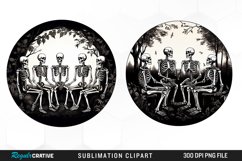 Watercolor Skeletons Halloween Exquisite Clipart Product Image 1