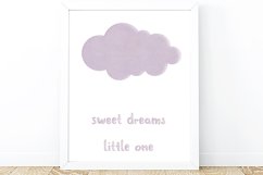 Watercolor Moon and Stars Nursery Wall Decor Product Image 3