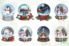 Watercolor Snow Globe PNG Product Image 6