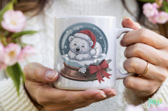 Watercolor Snow Globe PNG Product Image 4