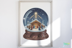 Watercolor Snow Globe PNG Product Image 2