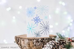 Watercolor Snowflake Clipart | Blue Winter Snowflake Png