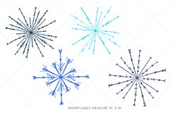 Watercolor Snowflake Clipart | Blue Winter Snowflake Png