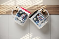 Watercolor snowman starry night sky twinkling star Christmas quote print 20 oz tumbler skinny mug wrap clipart t-shirt sublimation printable design