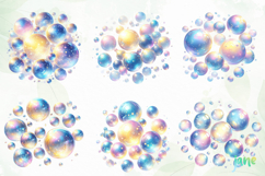 Watercolor Soap Bubbles Clipart Product Image 6