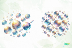 Watercolor Soap Bubbles Clipart Product Image 4