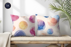 Watercolor Soap Bubbles Glowing Seamless Digital Paper Product Image 2