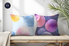 Floating Soap Bubbles Watercolor Seamless Digital Paper Product Image 2