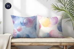 Watercolor Soap Bubbles Glowing Seamless Digital Paper Product Image 2