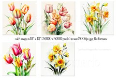 Daffodils and Tulips Wind Spinner | Sublimation Spinners Product Image 2