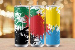 Watercolor Splash 20 Oz Tumbler Wrap