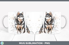 GorgeousWatercolor Splash Mug Wrap design.