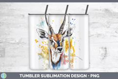 GorgeousWatercolor Splash Tumbler design.