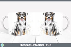 GorgeousWatercolor Splash Mug Wrap design.