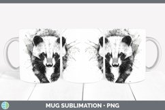 GorgeousWatercolor Splash Mug Wrap design.