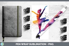 GorgeousWatercolor Splash Pen Wrap design.
