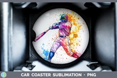 GorgeousWatercolor Splash Car Coaster design.