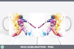 GorgeousWatercolor Splash Mug Wrap design.