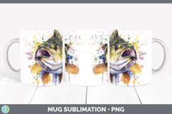 GorgeousWatercolor Splash Mug Wrap design.