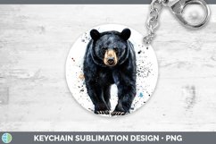 GorgeousWatercolor Splash Keychain design.