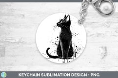 GorgeousWatercolor Splash Keychain design.