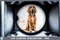 GorgeousWatercolor Splash Car Coaster design.