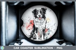 GorgeousWatercolor Splash Car Coaster design.