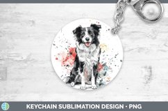 GorgeousWatercolor Splash Keychain design.