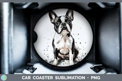 GorgeousWatercolor Splash Car Coaster design.