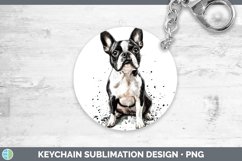 GorgeousWatercolor Splash Keychain design.
