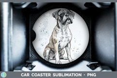 GorgeousWatercolor Splash Car Coaster design.