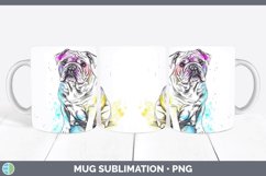 GorgeousWatercolor Splash Mug Wrap design.