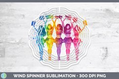 GorgeousWatercolor Splash Wind Spinner design.