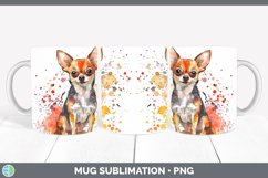GorgeousWatercolor Splash Mug Wrap design.