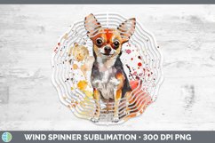 GorgeousWatercolor Splash Wind Spinner design.