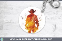 GorgeousWatercolor Splash Keychain design.
