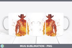 GorgeousWatercolor Splash Mug Wrap design.