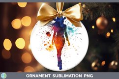GorgeousWatercolor Splash Ornament design.