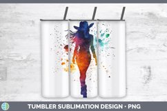 GorgeousWatercolor Splash Tumbler design.