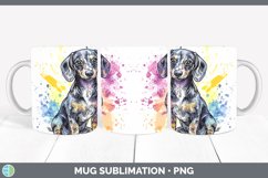 GorgeousWatercolor Splash Mug Wrap design.