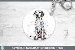 GorgeousWatercolor Splash Keychain design.
