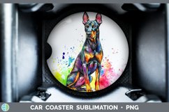 GorgeousWatercolor Splash Car Coaster design.