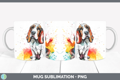 GorgeousWatercolor Splash Dogs 03 Mug Wrap design.