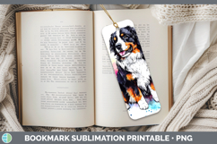 GorgeousWatercolor Splash Dogs 03 Bookmark design.