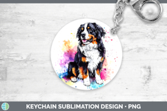 GorgeousWatercolor Splash Dogs 03 Keychain design.