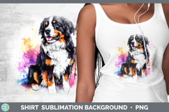 GorgeousWatercolor Splash Dogs 03 Shirt design.