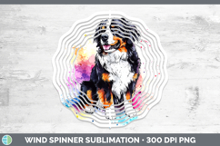 GorgeousWatercolor Splash Dogs 03 Wind Spinner design.